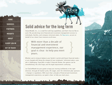 Tablet Screenshot of glacierwealth.com